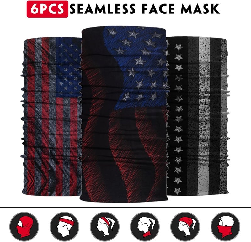 Venswell Neck Gaiter for Men Women Headwear Bandana Head Wrap Face Scarf Mask Cover Warmer Balaclava-Seamless & Versatile - Image 4